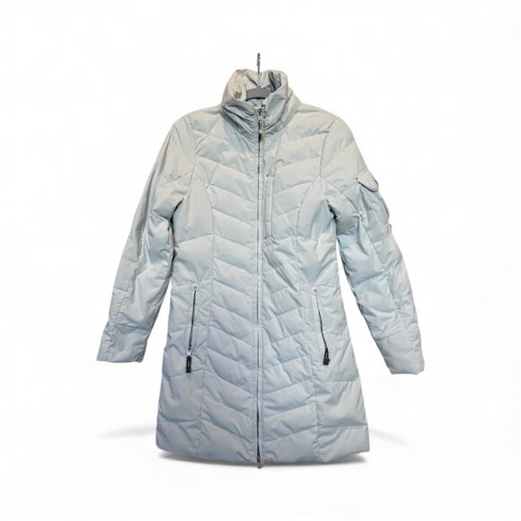 Eddie Bauer Sun Valley Down Parka – Cement XS, 650 Fill, Faux Fur Hood - Picture 4 of 12